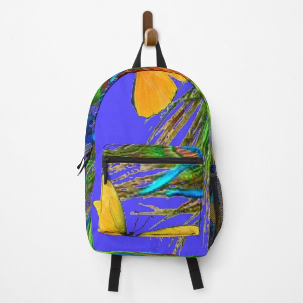 Artikelvorschau, BLUE PEACOCK & YELLOW BUTTERFLY ABSTRAKTES MUSTER ART entworfen und verkauft von sharlesart.