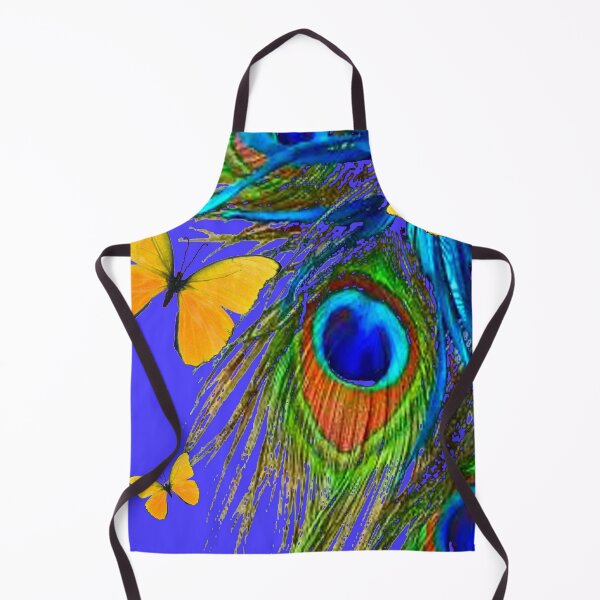 Artikelvorschau, BLUE PEACOCK & YELLOW BUTTERFLY ABSTRAKTES MUSTER ART entworfen und verkauft von sharlesart.