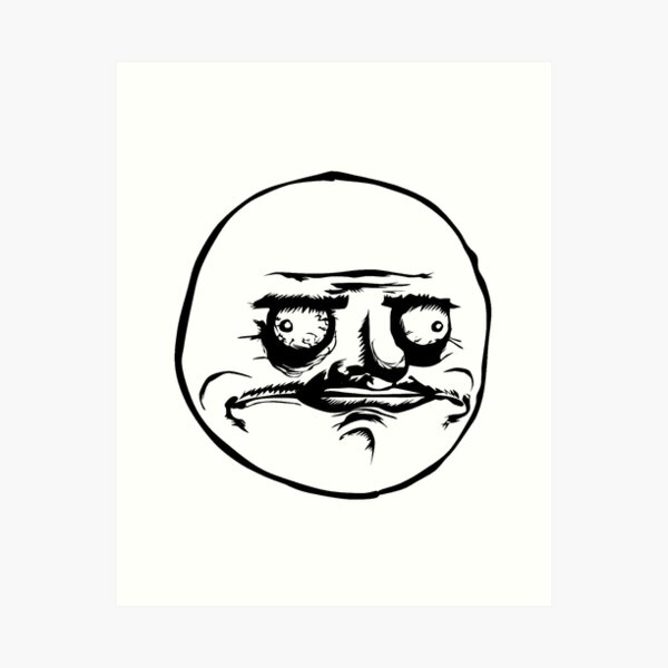 Internet troll Trollface Rage comic Sadness, sad face, face, monochrome,  head png