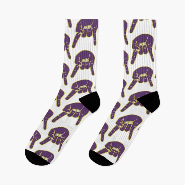 Item preview, Horns Down - purple/gold - large designed and sold by CFB-Art.