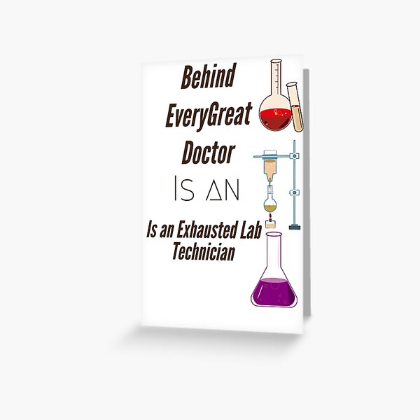 Laboratory Technician - Snarky Definition Greeting Card – Because