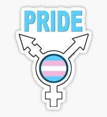 Transgendered Pride (for light colors) Sticker