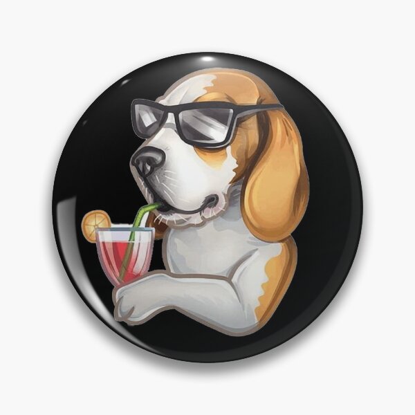 Artikelvorschau, BK-Fishing Cartoon trinkender Hund entworfen und verkauft von BK-Fishing.