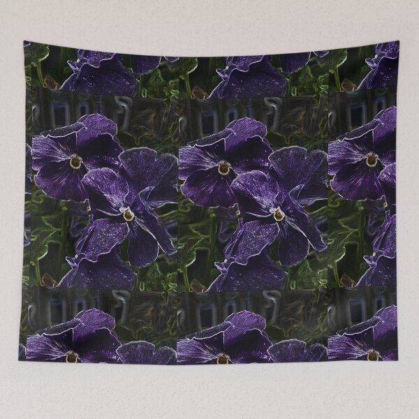 Item preview, Purple flowers designed and sold by FACELESS MONKEY.