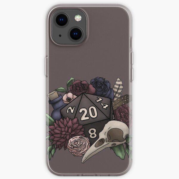 Necromancer D20 Tabletop RPG Gaming Dice iPhone Soft Case