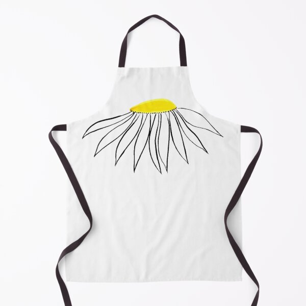 Item preview, Daisy Yellow Coneflower White Petals Hand Drawn designed and sold by H3designs.