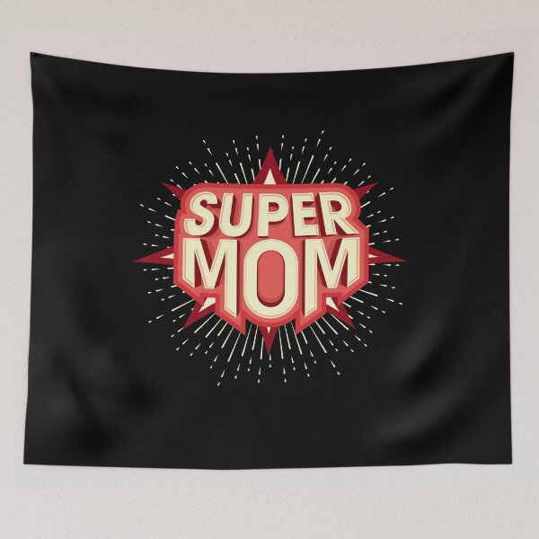Item preview, SUPER MOM, Happy Mother's Day designed and sold by ZaydounStark.