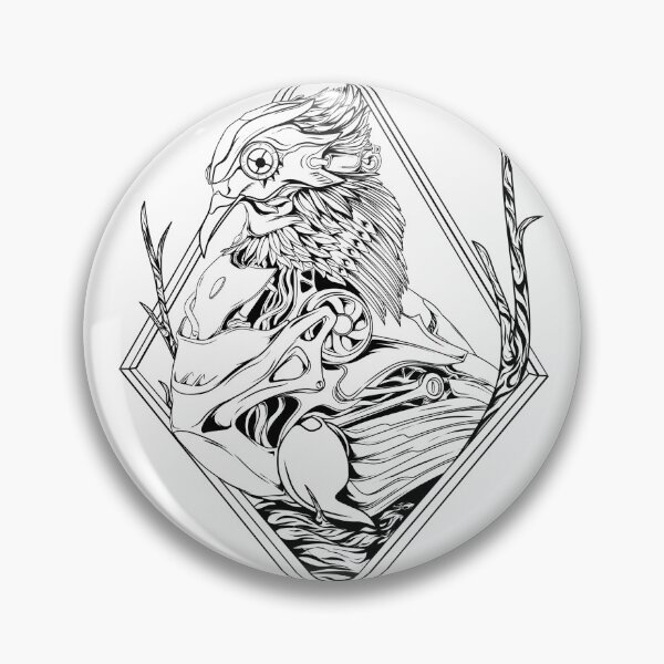 Item preview, Robotic dove lineart designed and sold by Asketch18.