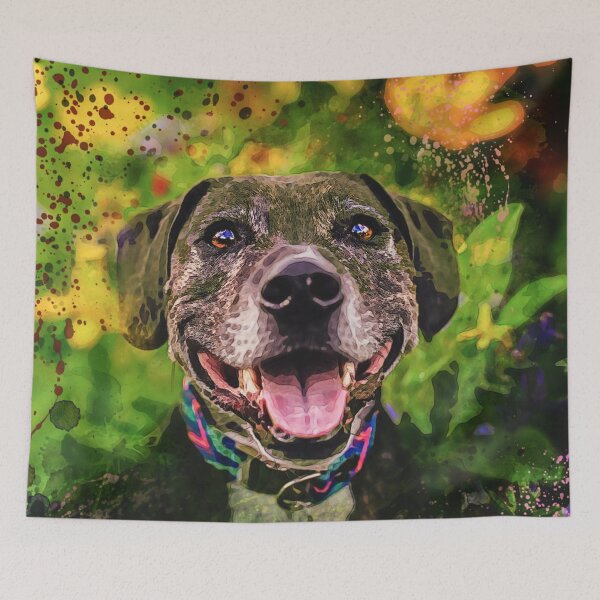 Item preview, Beagle cross Staffy in Digital Painting designed and sold by PurpleBluesPets.