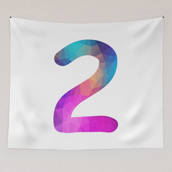 Item preview, Number 2 Colorful Art Funny Two Gift designed and sold by Shariss.