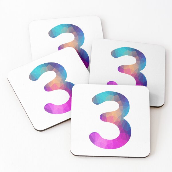 Item preview, Number 3 Colorful Art Funny Three Gift designed and sold by Shariss.