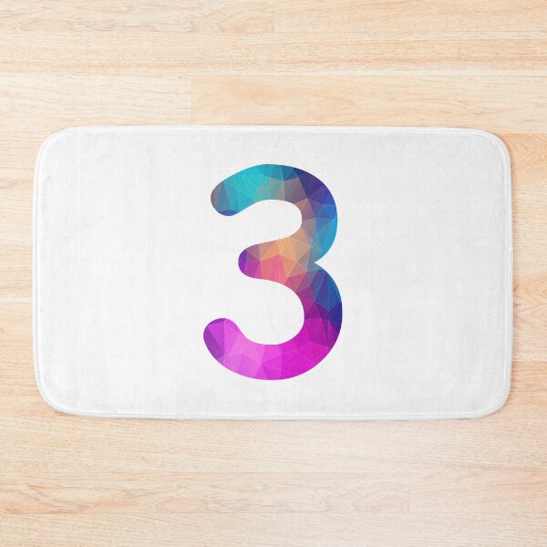 Item preview, Number 3 Colorful Art Funny Three Gift designed and sold by Shariss.