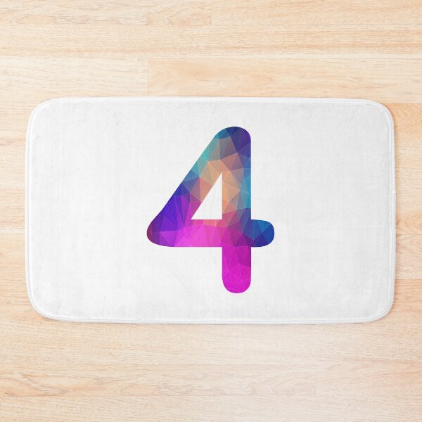 Item preview, Number 4 Colorful Art Funny Four Gift designed and sold by Shariss.