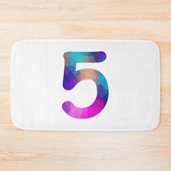 Item preview, Number 5 Colorful Art Funny Five Gift designed and sold by Shariss.
