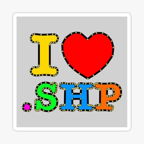 I <3 SHP vertices color NFT Sticker