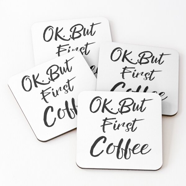 Item preview, Ok But First Coffee : funny coffee designed and sold by Miaberzo.