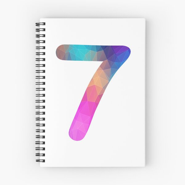 Artikelvorschau, Nummer 7 bunte Kunst lustiges sieben Geschenk entworfen und verkauft von Shariss.