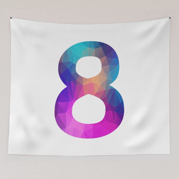 Artikelvorschau, Nummer 8 bunte Kunst lustiges acht Geschenk entworfen und verkauft von Shariss.