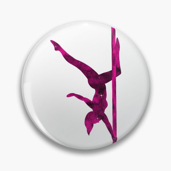 Item preview, Pole Dancer Space Silhouette Butterfly Pink designed and sold by VibrantFlight.