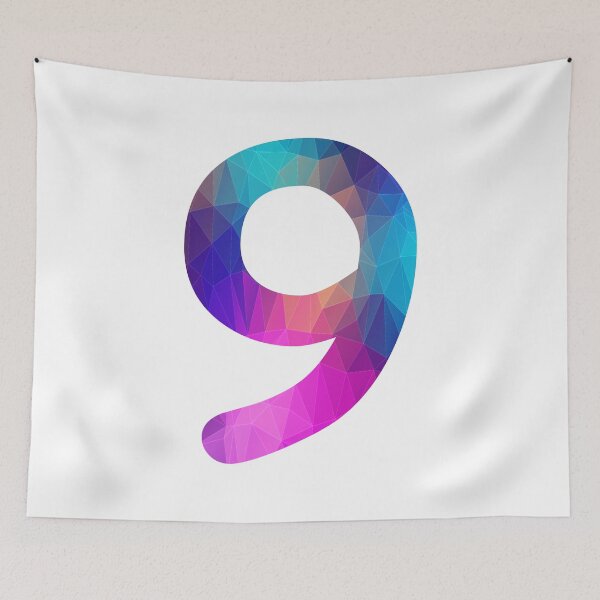 Item preview, Number 9 Colorful Art Funny Nine Gift designed and sold by Shariss.