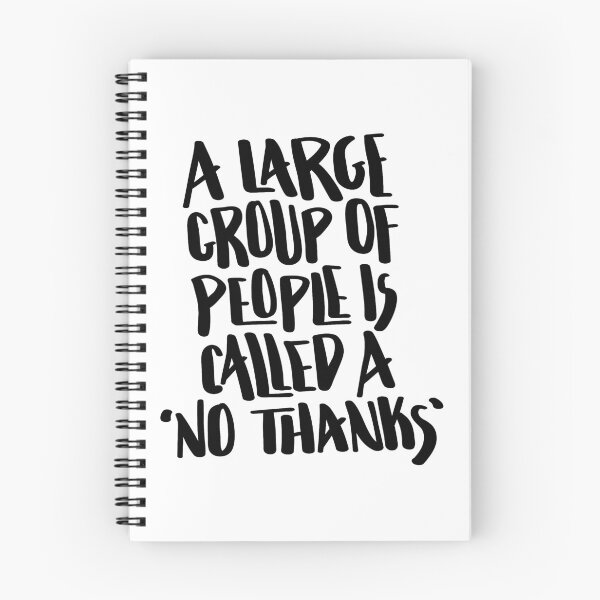 Item preview, A Large Group Of People Is Called A 'No Thanks' Hand Lettered designed and sold by BexGrimwood.