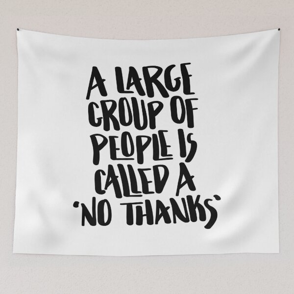 Item preview, A Large Group Of People Is Called A 'No Thanks' Hand Lettered designed and sold by BexGrimwood.
