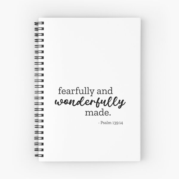 Item preview, Fearfully and Wonderfully Made - Psalm 139 14 - Black designed and sold by amazingjoy.