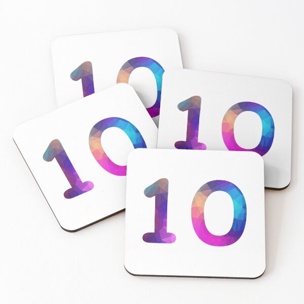 Item preview, Number 10 Colorful Art Funny Ten Gift designed and sold by Shariss.
