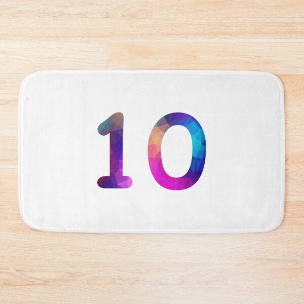 Item preview, Number 10 Colorful Art Funny Ten Gift designed and sold by Shariss.