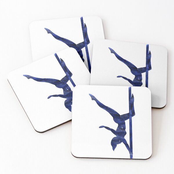 Item preview, Pole Dancer Space Silhouette Butterfly Blue designed and sold by VibrantFlight.
