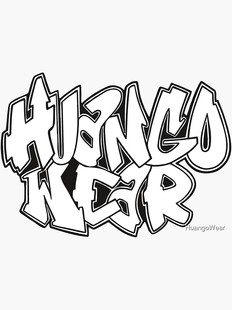 Thumbnail 3 of 3, Sticker, The ORIGINAL Vintage 90 OG Tagger Huango Wear Logo designed and sold by HuangoWear.
