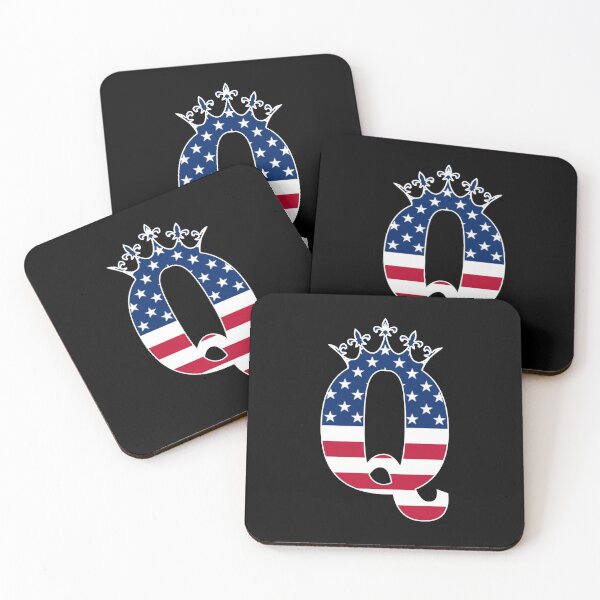 Item preview, Letter Q Capital Alphabet American Flag Queen Q Gift designed and sold by Shariss.