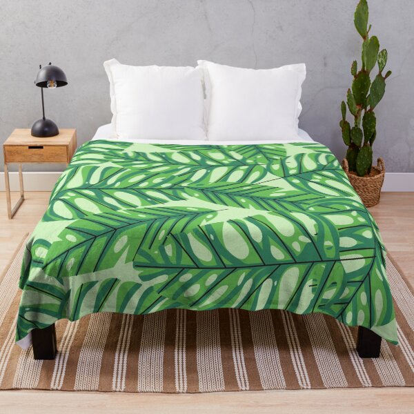 Item preview, Patrón de hojas de palmera con fondo verde designed and sold by MJSemedo.