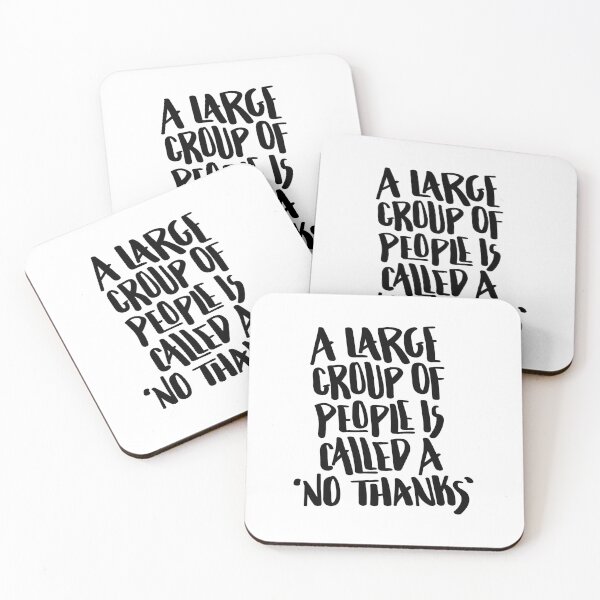 Item preview, Un gran grupo de personas recibe el nombre de 'No, gracias' con letras a mano designed and sold by BexGrimwood.