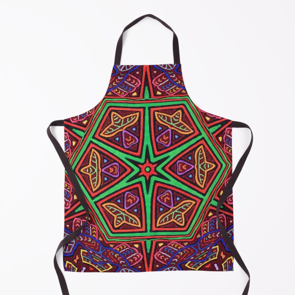 Mola pattern design Panama Apron