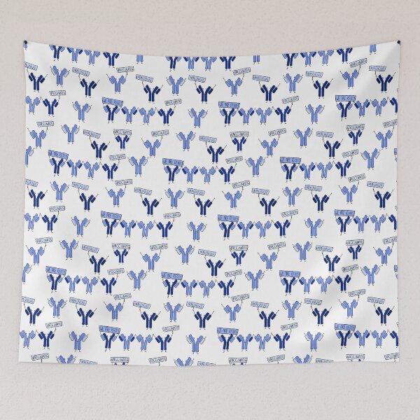 Item preview, Cute Antibodies on a Vaccination Rally -- Gzhel designed and sold by fogoosherie.