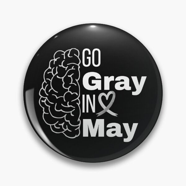 Item preview, Go Gray In May, Brain Cancer  Awareness, Hope designed and sold by BlackAble.