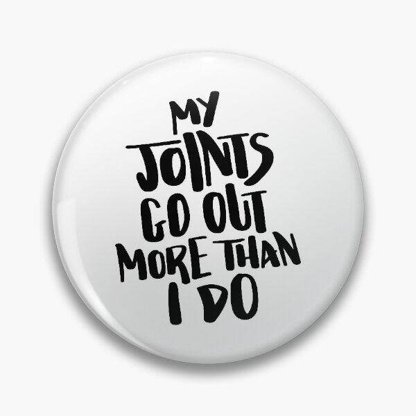 Item preview, My Joints Go Out More Than I Do Hand Lettered Quote designed and sold by BexGrimwood.