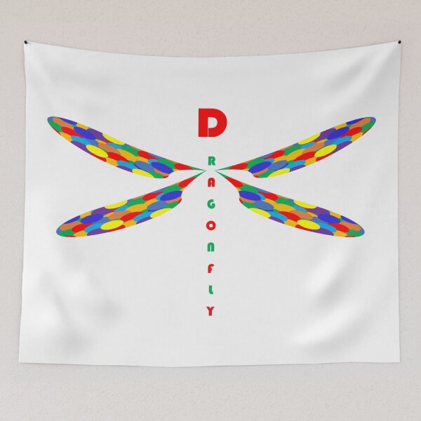 Item preview, Multi-coloured Dragonfly designed and sold by Boakes-Digital.