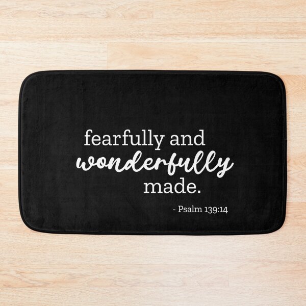 Item preview, Fearfully and Wonderfully Made - Psalm 139 14 - White designed and sold by amazingjoy.
