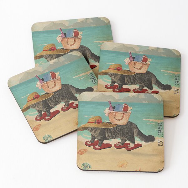 Item preview, Norwegian Forest Cat Beach Life Sandy Toes salty kissses designed and sold by Douglafa.