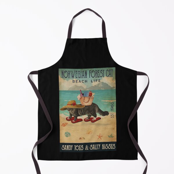 Item preview, Norwegian Forest Cat Beach Life Sandy Toes salty kissses designed and sold by Douglafa.