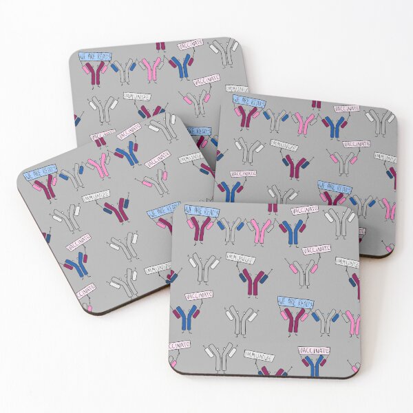 Item preview, Cute Antibodies on a Vaccination Rally on Grey designed and sold by fogoosherie.