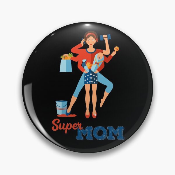 Item preview, Super Mom, Happy Mother's Day designed and sold by ZaydounStark.