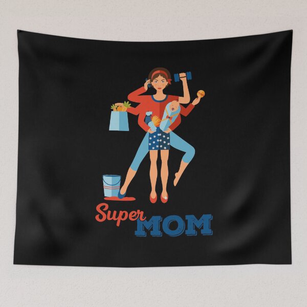 Item preview, Super Mom, Happy Mother's Day designed and sold by ZaydounStark.