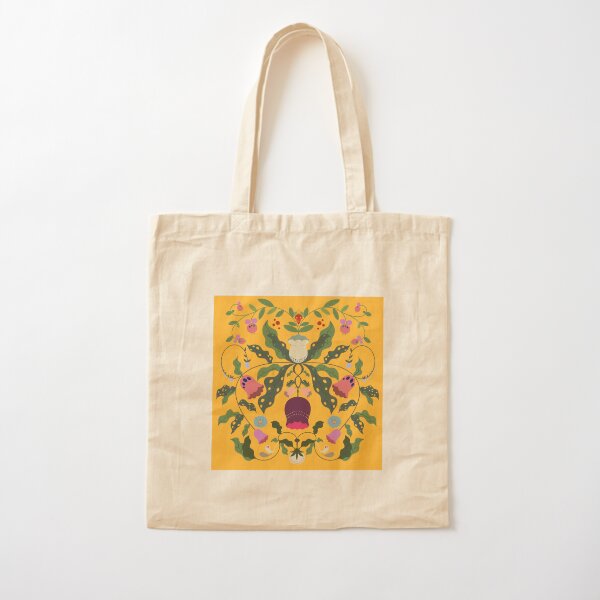 Botanical symmetry Cotton Tote Bag