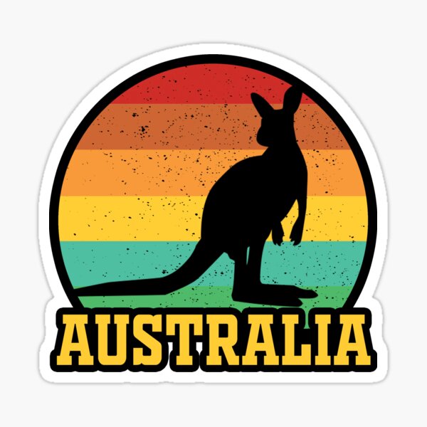 Item preview, Retro Sunset Australian Kangaroo  designed and sold by DynastyArt.