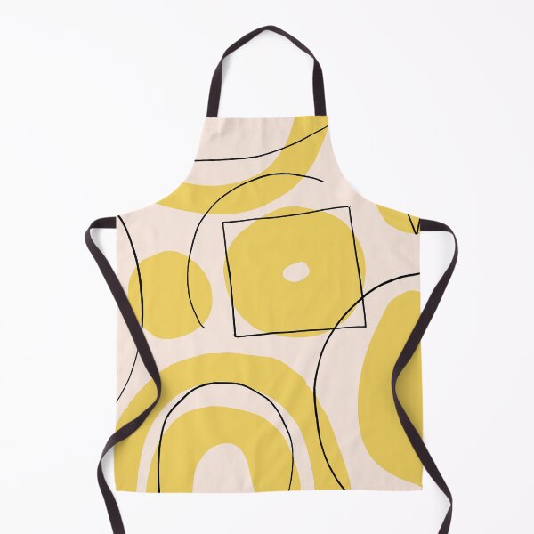 Item preview, Yellow Abstract Shapes With Black Lines designed and sold by hewn505.