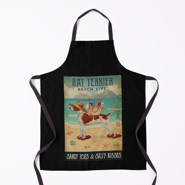 Item preview, Beach Life Sandy Toes Rat Terrier dog retro designed and sold by Douglafa.