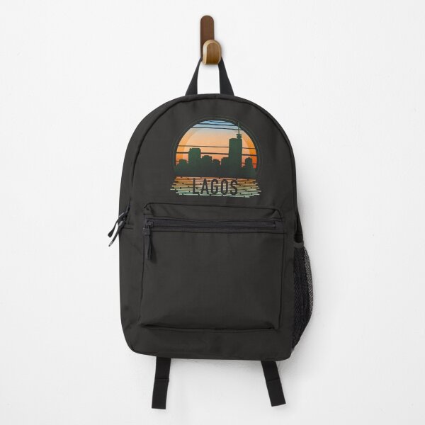 Item preview, Lagos Nigeria Skyline - Retro Sunset designed and sold by tanimator.